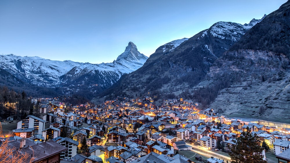 Zermatt in Winter/ Credit : Arzo Travel